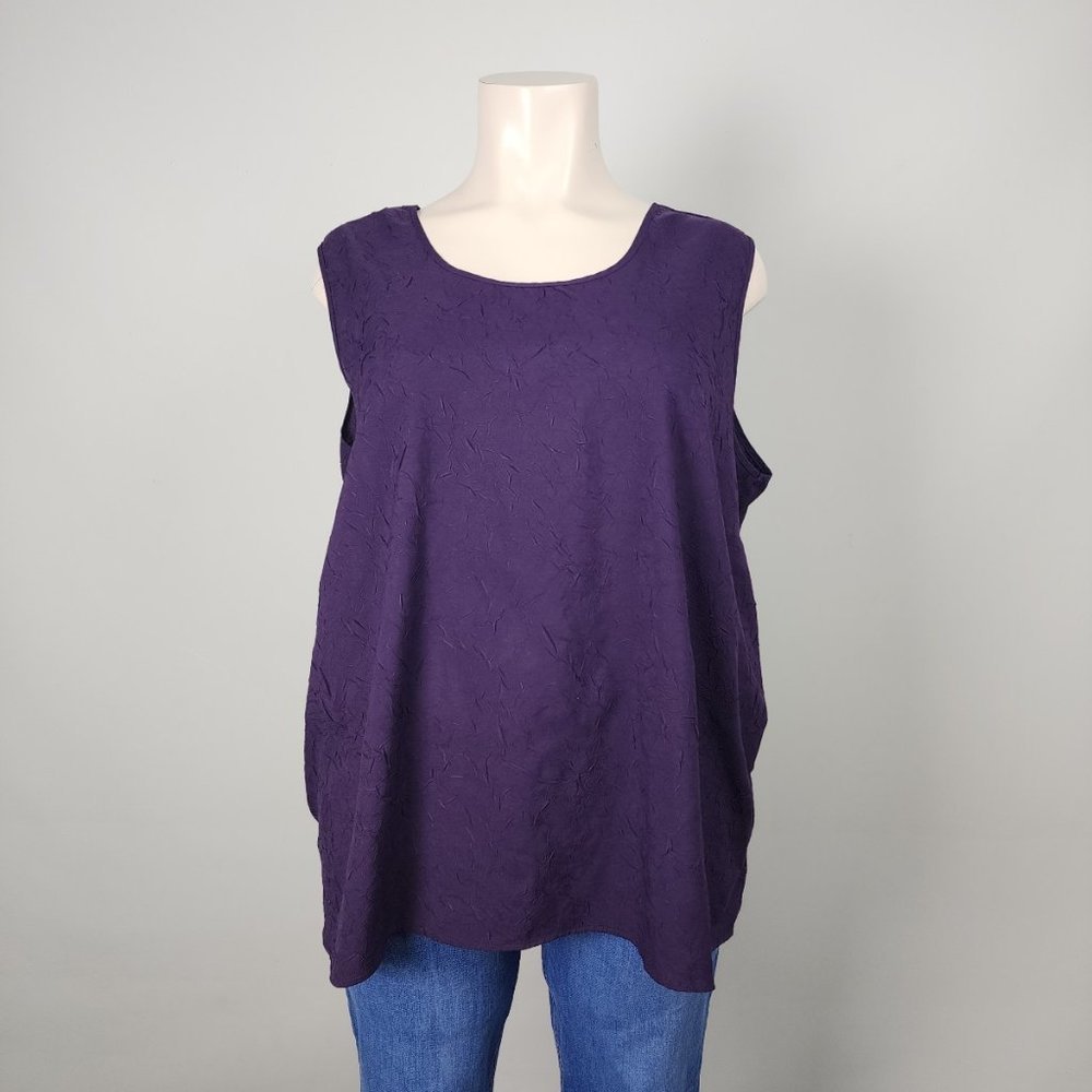 Penningtons Purple Sleeveless Top Size 5X